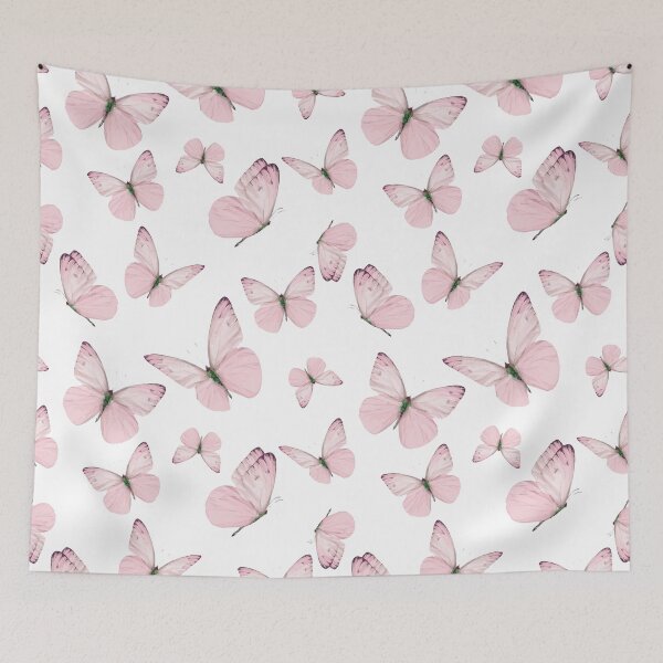 Item preview, Soft Pink Butterflies in the garden designed and sold by Jelly Bear.