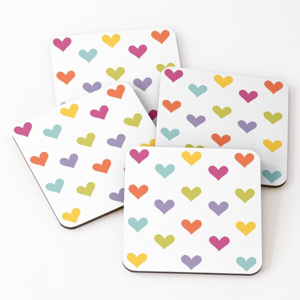 Item preview, Colourful Love Hearts designed and sold by pipeswitz.