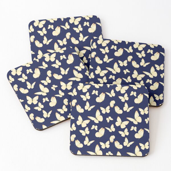 Item preview, Soft Yellow Butterflies in the garden (Dark Background) designed and sold by Jelly Bear.