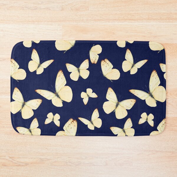 Item preview, Soft Yellow Butterflies in the garden (Dark Background) designed and sold by Jelly Bear.