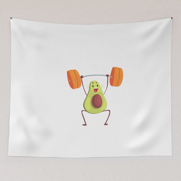 Item preview, Funny athletic avocado designed and sold by King of Colored Stickers.