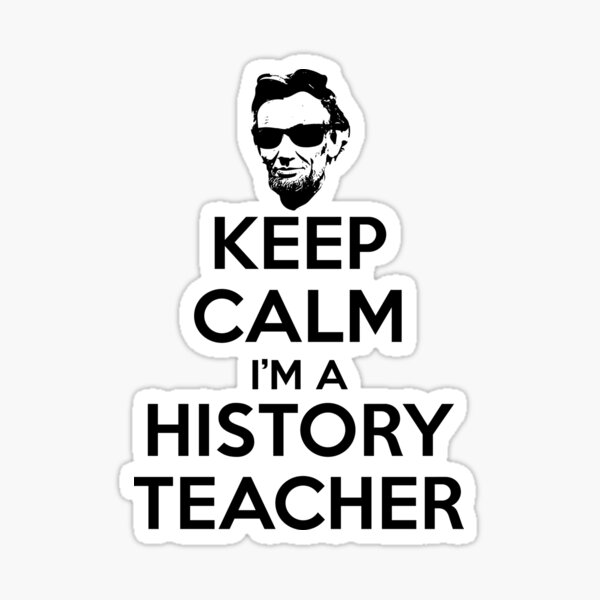 Vista previa del artículo con la obra «Keep Calm soy profesor de historia», diseñado y vendido por TrndSttr.