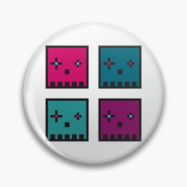 Item preview, Square Skull 8-Bit Retro Video Game Pattern designed and sold by LizardGlow.