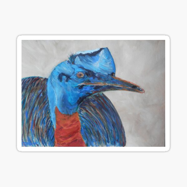 Colourful Cassowary Sticker