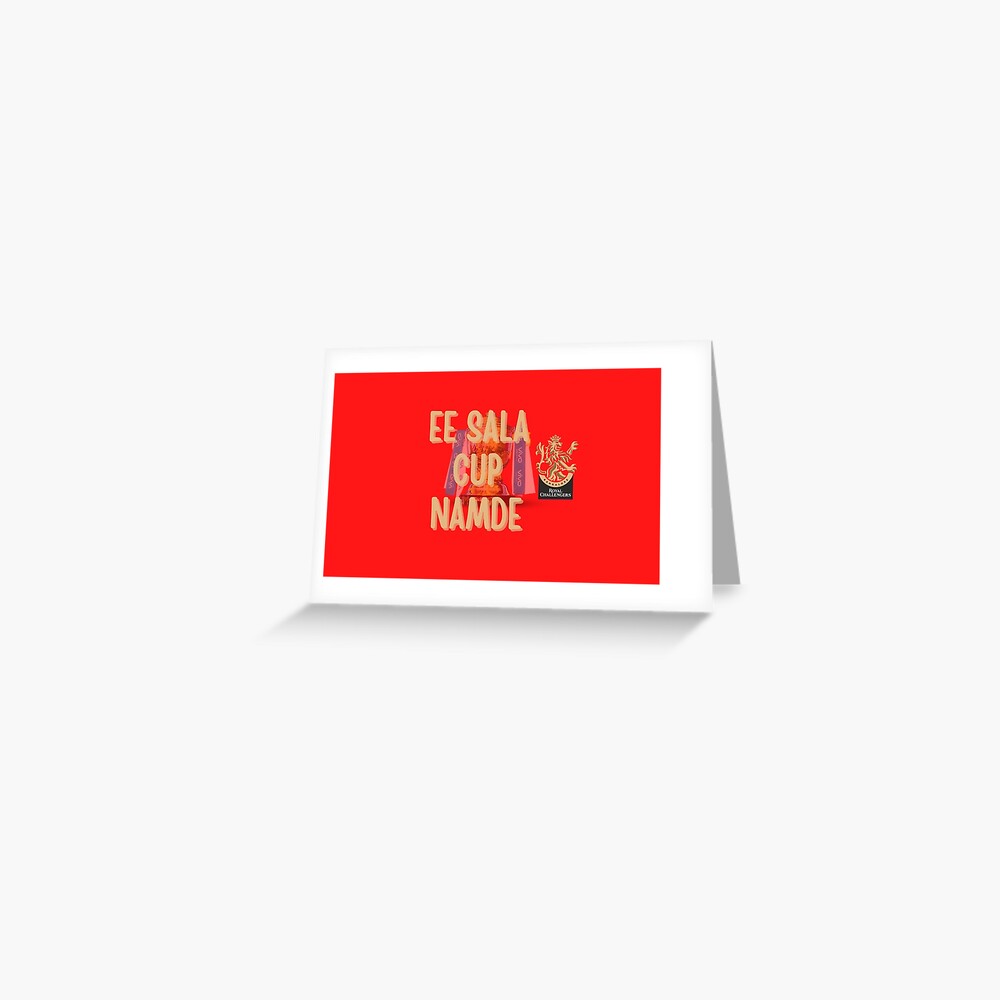 Ee Sala Cup Namde- RCB | Art Board Print