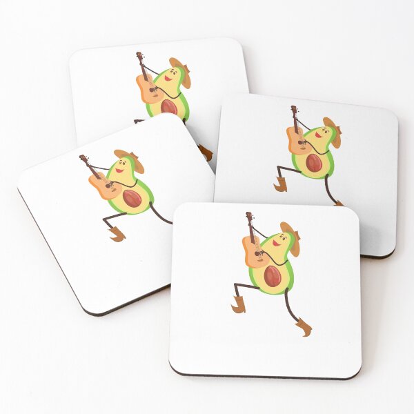Item preview, Funny Avocado Guitar For Avocado and Guitar Lovers designed and sold by King of Colored Stickers.