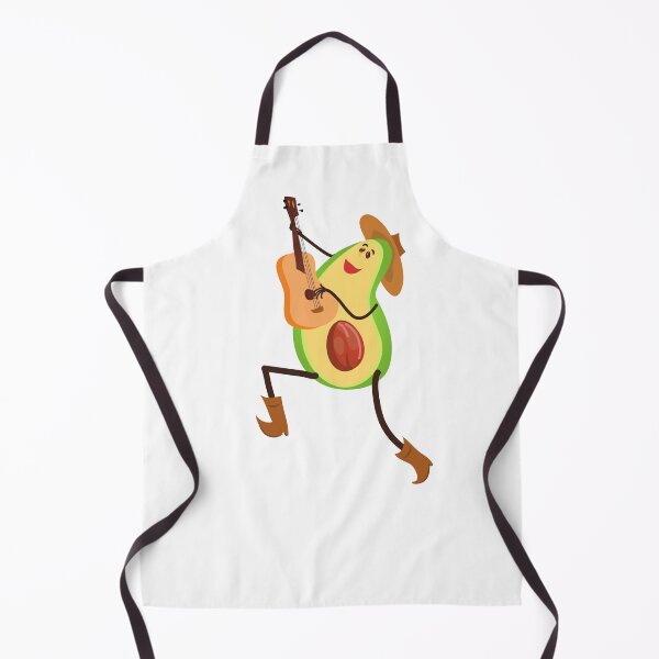 Aperçu de l'œuvre Funny  Avocado Guitar For Avocado and Guitar Lovers créée et vendue par King of Colored Stickers.