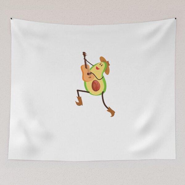 Item preview, Funny Avocado Guitar For Avocado and Guitar Lovers designed and sold by King of Colored Stickers.