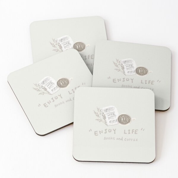Item preview, Enjoy life | Books and Coffee | Enjoy Music Enjoy Life | Writing Song designed and sold by Manoondaly.