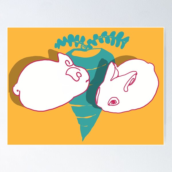 Item preview, Rabbits on Green Carrot designed and sold by Arkneer.