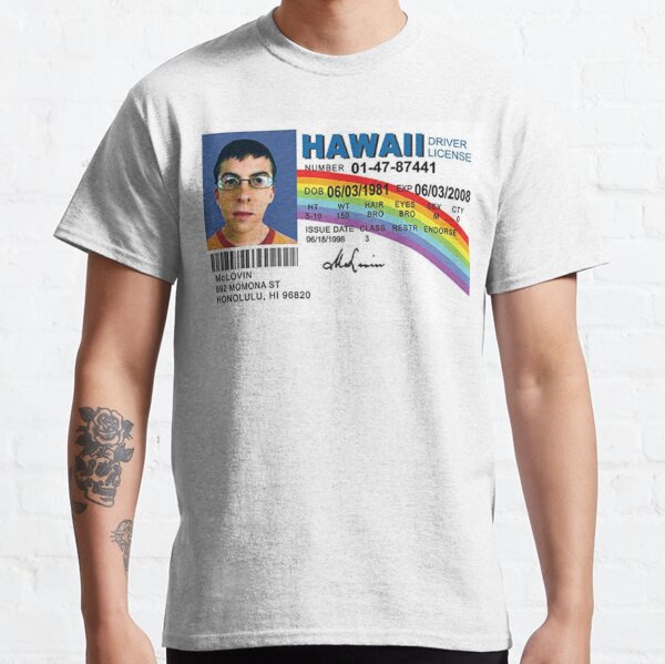 mclovin hawaii id shirt