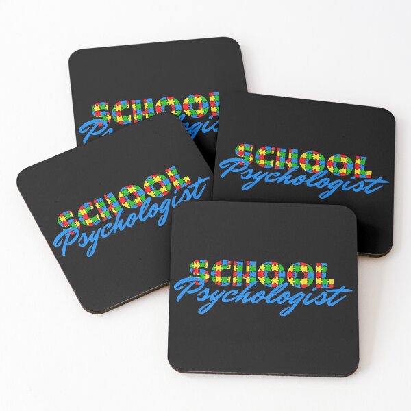 Item preview, School Psychologist Autism Puzzle Blue Design With Black Background designed and sold by Rosinda.