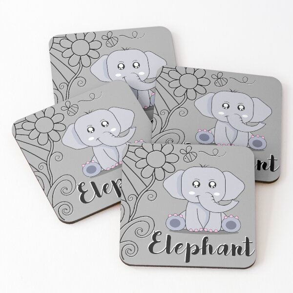 Item preview, ELEPHANT | KAWAII ELEPHANT | CHIBI ELEPHANT designed and sold by NATUREZONE.