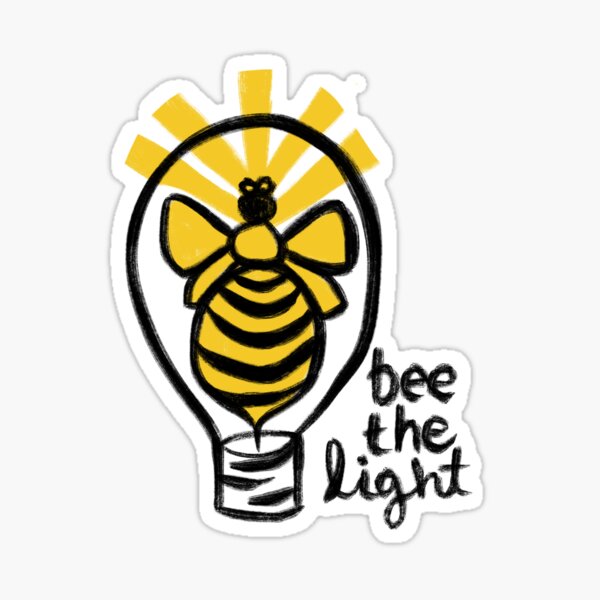 Bee the Light 1 Sticker
