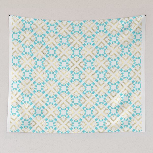 Item preview, Turquoise on gold crosses designed and sold by ritusdesigns.