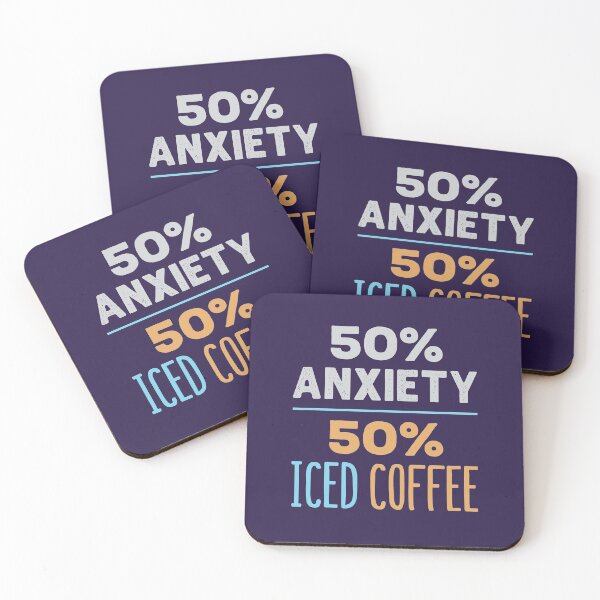 Item preview, 50% Anxiety 50% Iced Coffee designed and sold by jaygo.