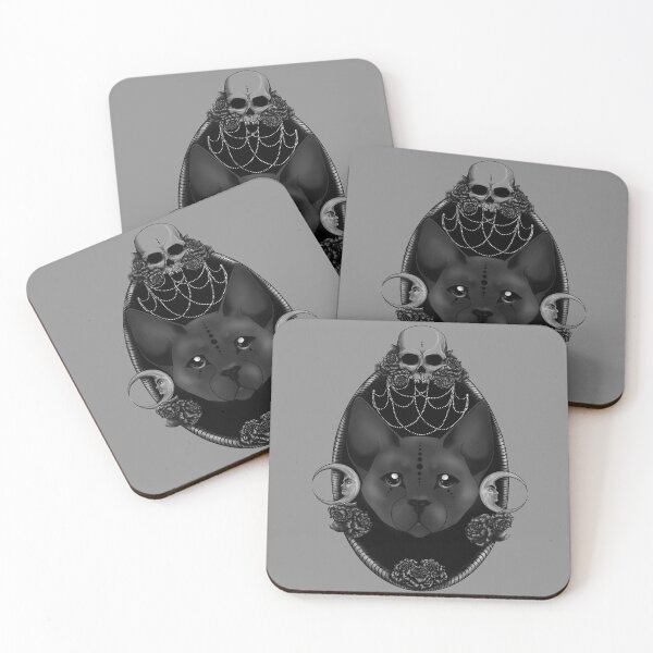 Item preview, Gothic Cat Cameo designed and sold by Feliform Design.