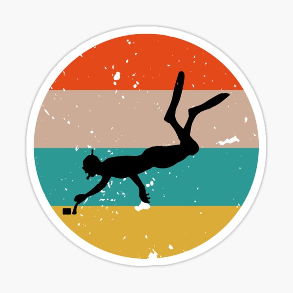 Vintage Octopush Player Sticker