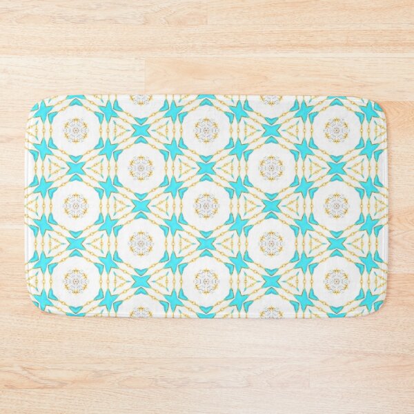 Item preview, Turquoise and Gold Flowers designed and sold by ritusdesigns.