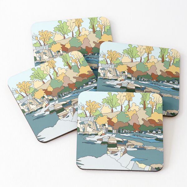 Item preview, River Swale Falls, Richmond, North Yorkshire - digital art designed and sold by Jenny Cathcart.