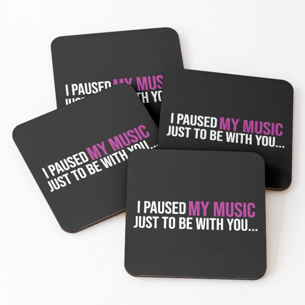 Item preview, I paused my music just to be with you... designed and sold by koenzie.