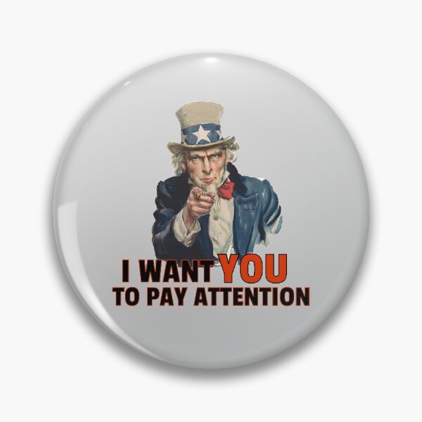 Item preview, I Want You to Pay Attention Dad Joke designed and sold by TrndSttr.