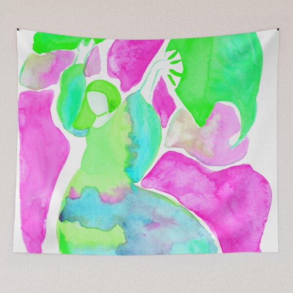 Item preview, Dance of the Seven Veils - Green and Pink designed and sold by Niina  Niskanen.