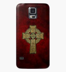 Celtic Cross in gold colors Case/Skin for Samsung Galaxy