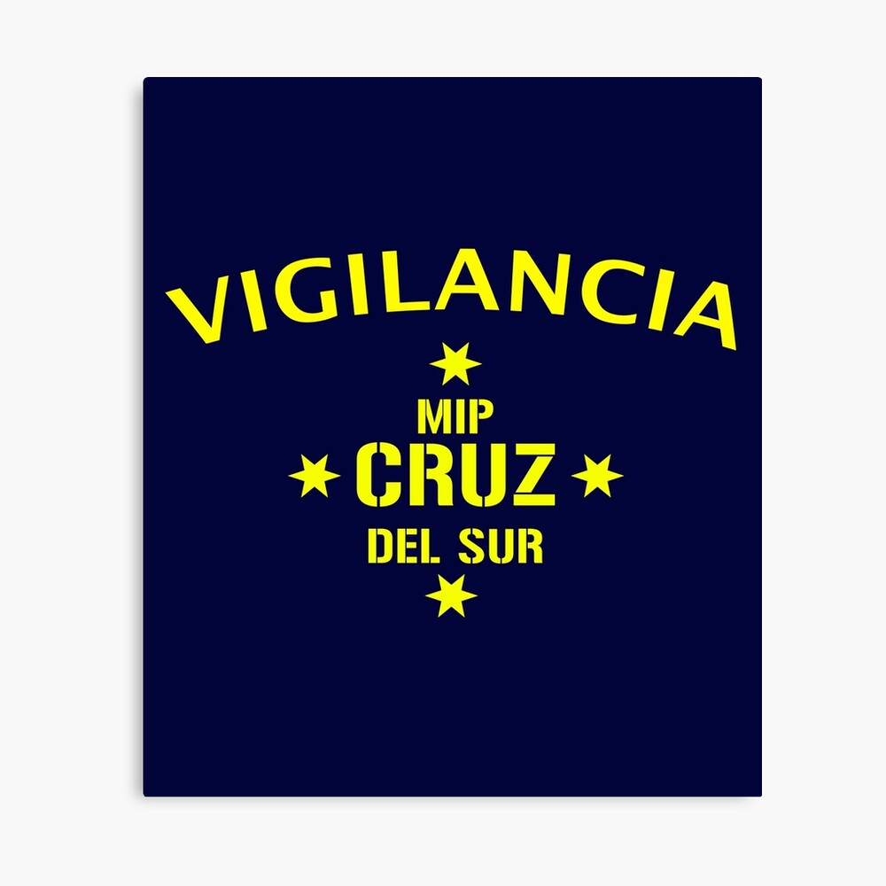 Vis A Vis Cruz Del Sur Vigilancia Metallbild Von Amzyydoodles Redbubble