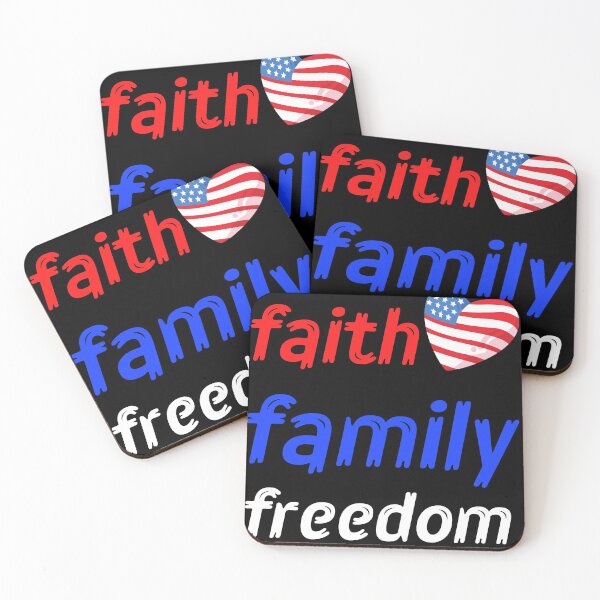 Item preview, Faith, family, freedom designed and sold by Beeroclock.
