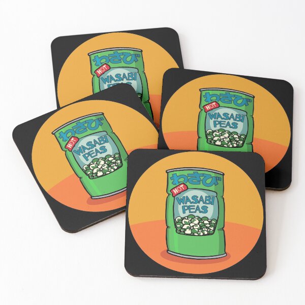 Item preview, Wasabi Peas Japanese Food Wasabi Kanji designed and sold by Huhnerdieb Apparel.