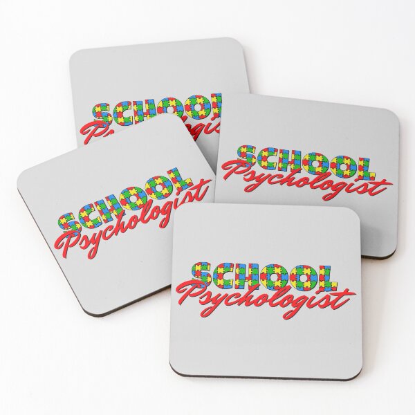 Item preview, School Psychologist Autism Puzzle Red Design With Gray (Grey) Background designed and sold by Rosinda.
