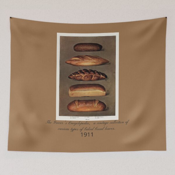 Item preview, A Vintage Collection Of Various Types Of Baked Bread Design designed and sold by EarthArtDesigns.