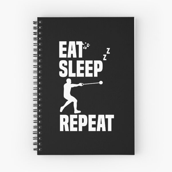 Item preview, Eat Sleep Hammer Throwing Repeat Hammer Thrower designed and sold by Nessshirts.