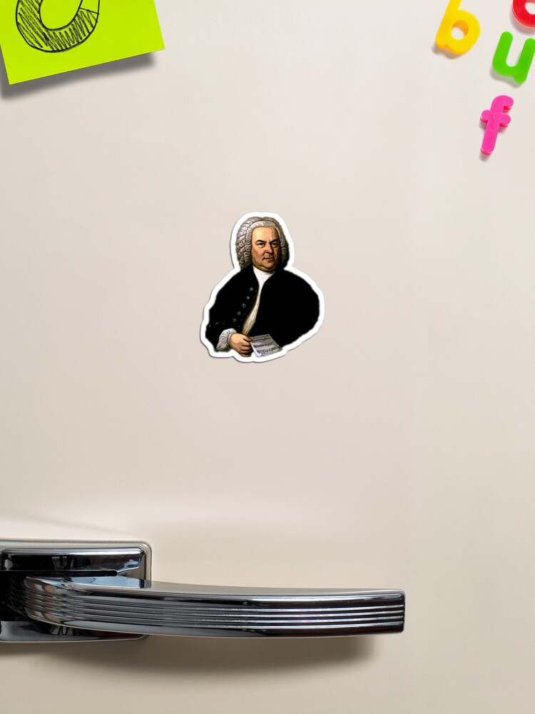 Johann Sebastian Bach 2" X 3" Fridge Magnet. 