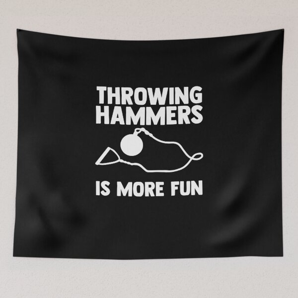 Item preview, Throwing Hammers Is More Fun Hammer Throw Ball designed and sold by Nessshirts.