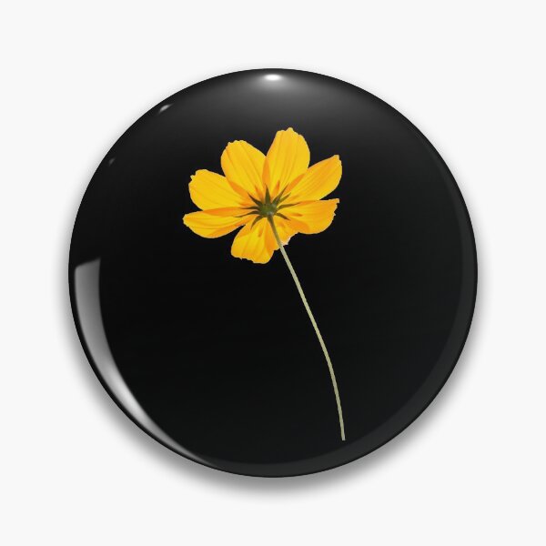 Item preview, Yellow Cosmos Flowers Spring Gift Beautiful Nature Black designed and sold by yasmh.