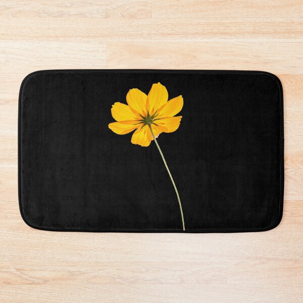 Item preview, Yellow Cosmos Flowers Spring Gift Beautiful Nature Black designed and sold by yasmh.
