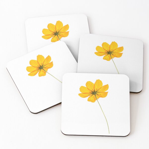 Item preview, Yellow Cosmos Flowers Spring Gift Beautiful Nature White designed and sold by yasmh.