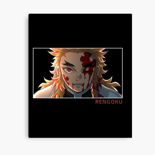 Rengoku Artwork Death Canvas Print By Doitbetter Redbubble