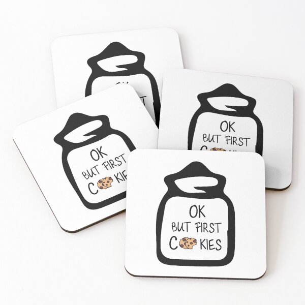 Item preview, OK But First Cookies Cookie Jar Design designed and sold by Artysneak.