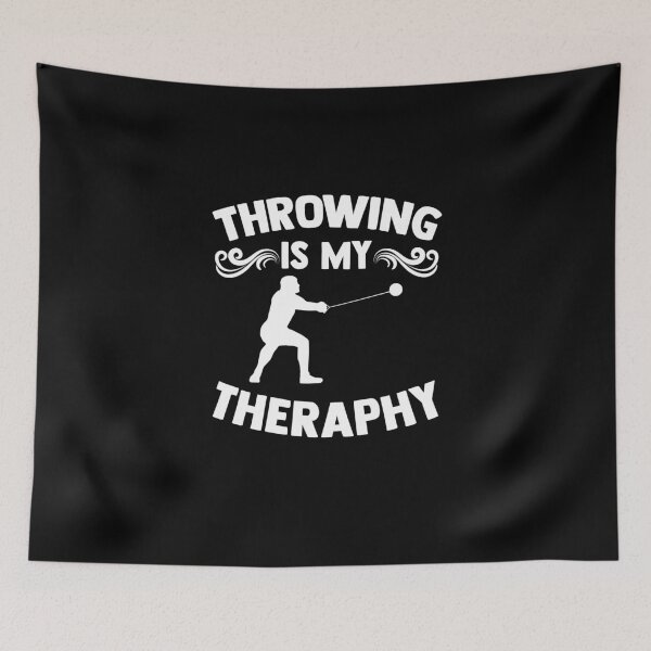 Item preview, Throwing is My Therapy Hammer Throw Ball Hammer Thrower designed and sold by Nessshirts.