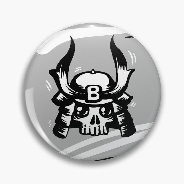 Item preview, Japanese KawaiiCute Samurai Skull designed and sold by studiobreaker.
