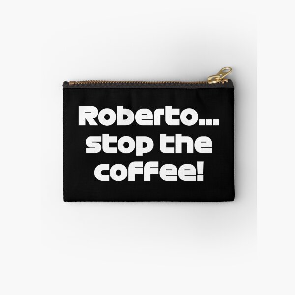 Item preview, Roberto... Stop The Coffee! - SAI. Funny Radio (White) designed and sold by FilipeFerreira.