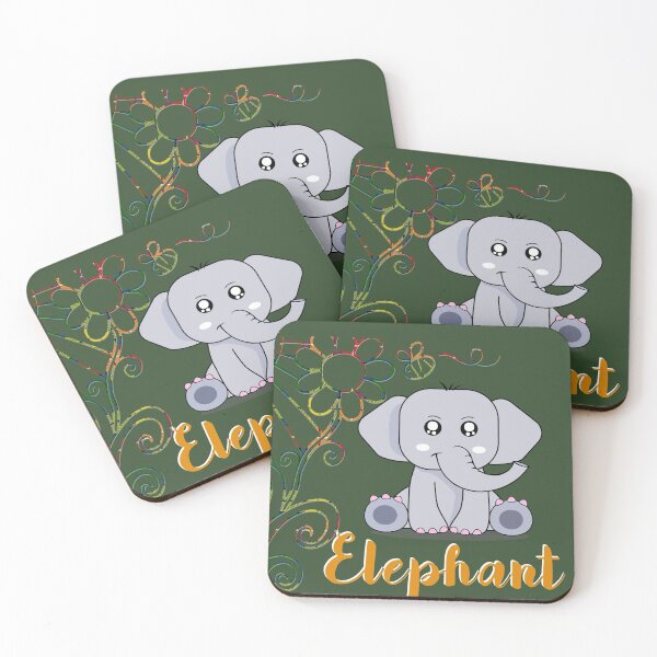 Item preview, ELEPHANT | KAWAII ELEPHANT | CHIBI ELEPHANT designed and sold by NATUREZONE.