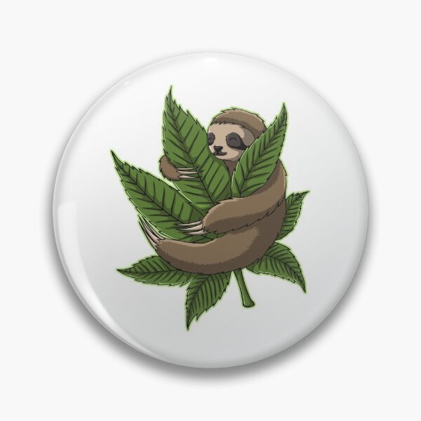 Item preview, Sloth Weed Leaf - Stoner Weed Lover designed and sold by cannabipedia420.