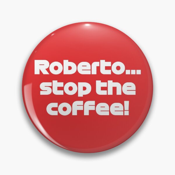 Item preview, Roberto... Stop The Coffee! SAI. Funny Radio (Red BG) designed and sold by FilipeFerreira.