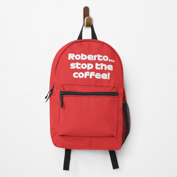 Item preview, Roberto... Stop The Coffee! SAI. Funny Radio (Red BG) designed and sold by FilipeFerreira.