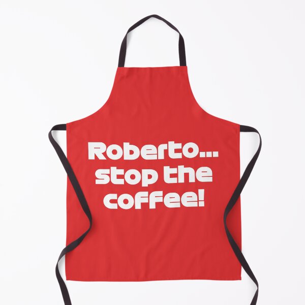 Item preview, Roberto... Stop The Coffee! SAI. Funny Radio (Red BG) designed and sold by FilipeFerreira.