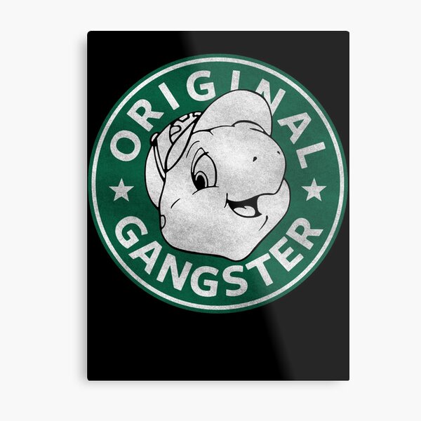 "Franklin The Turtle - Starbucks Design" Metal Print by CongressTart